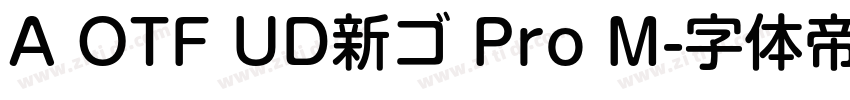A OTF UD新ゴ Pro M字体转换